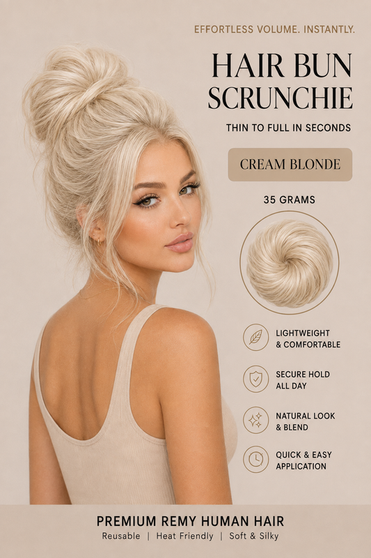 Hair Extension Scrunchie Bun