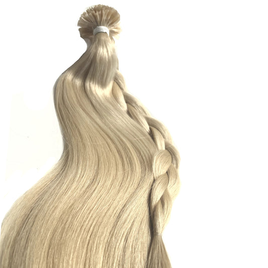 Russian nail tip keratin bond Russian Remy hair extensions