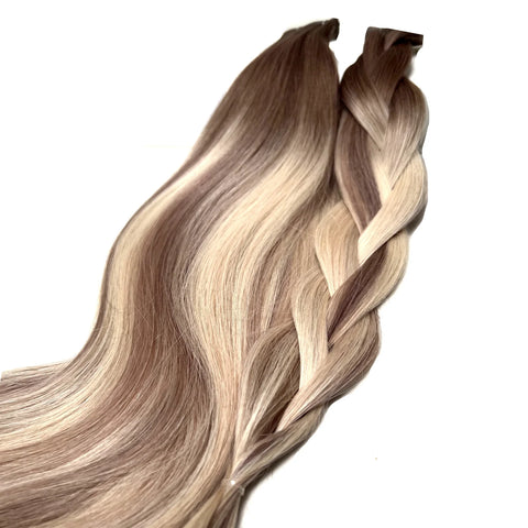 Balayage Root Stretch Russian Invisible Tape Hair Extensions 50 Grams 20 Pieces