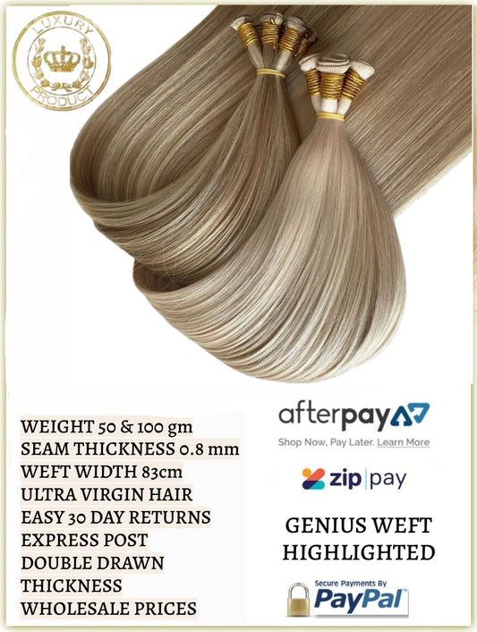 Genius Foiled Weft / Miracle Weft Hair Extensions 50 Grams