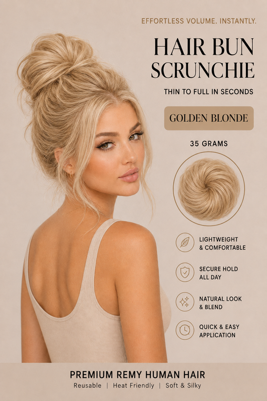 Hair Extension Scrunchie Bun