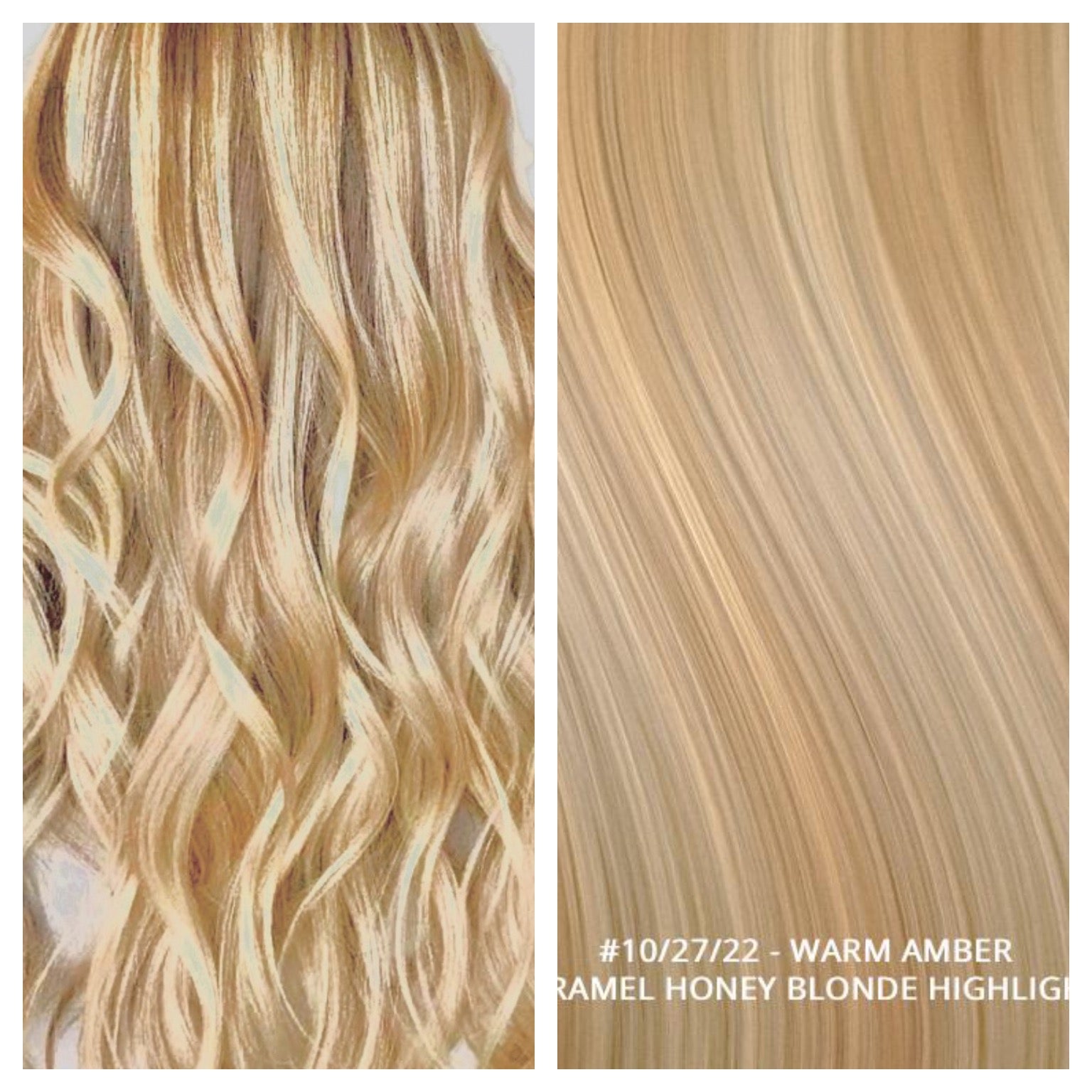 RUSSIAN MICRO-BEAD I TIP HAIR EXTENSIONS HIGHLIGHTS #10/27/22 - WARM AMBER - CARAMEL HONEY BLONDE HIGHLIGHTS