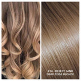 Russian weft weave hair extensions #14 - DESERT SAND - DARK BEIGE BLONDE